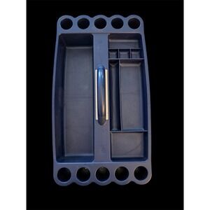 Vintage Cosmepak Makeup Cosmetic Organizer Caddy Tray Chic Purple Caboodle Large